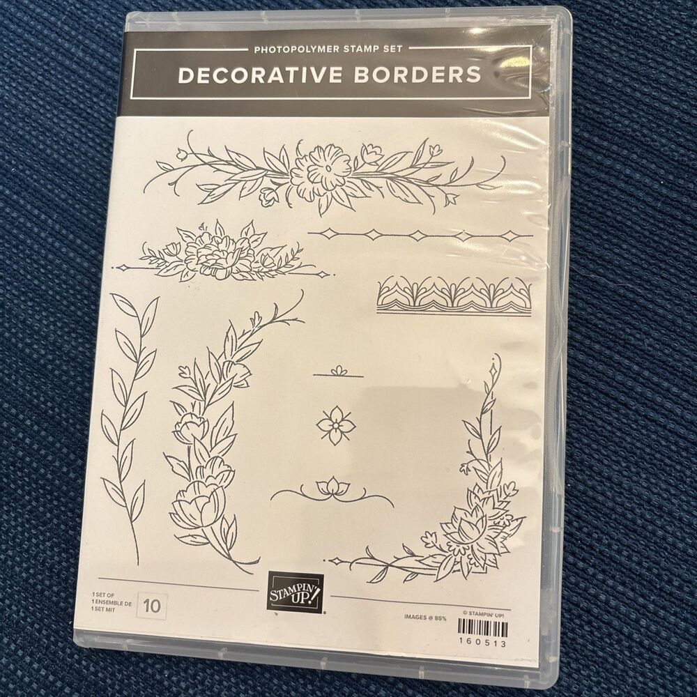 Stampin' Up! Photopolymer Stamp Set DECORATIVE BORDERS 160513